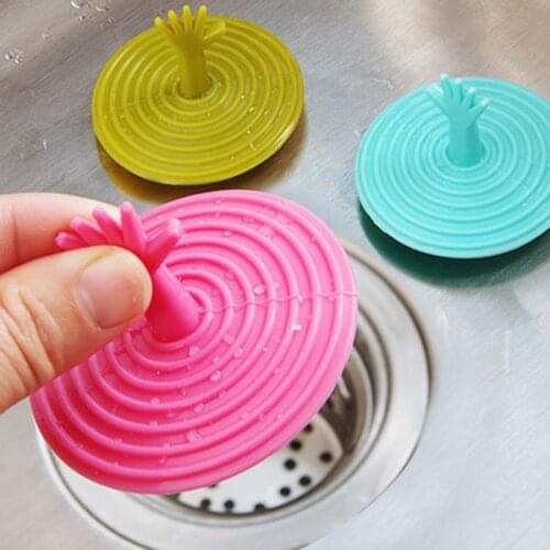 Wash Basin Protector Drain Plug Cover Kitchen Sink Stopper Bathroom Shower Floor Sink Plug Bathtub Drain Stopper Hair Catcher