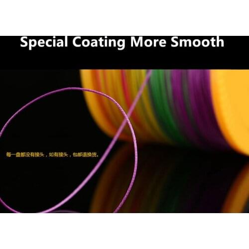 Gaining 9 Strands 500m Braid Wire Super Multicolor PE Braided Fishing Line Strong Strength Fish Line 20LB-200LB