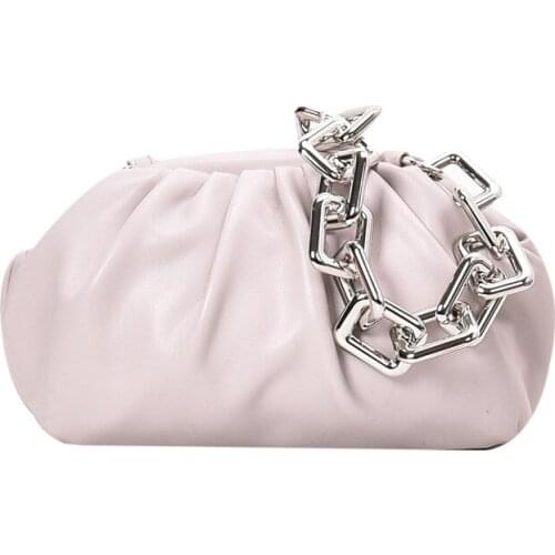 Candy Color Cowhide Shoulder Messenger Bags For Women 2020 Small Crossbody Bag Travel Chain Handbags and Purses