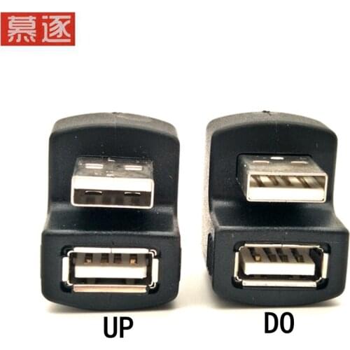Hohe Qualität 180 ° USB Adapter USB 2,0 A Stecker auf B Weibliche Geschlecht 90 Grad Kabel U Erweiterung Converter