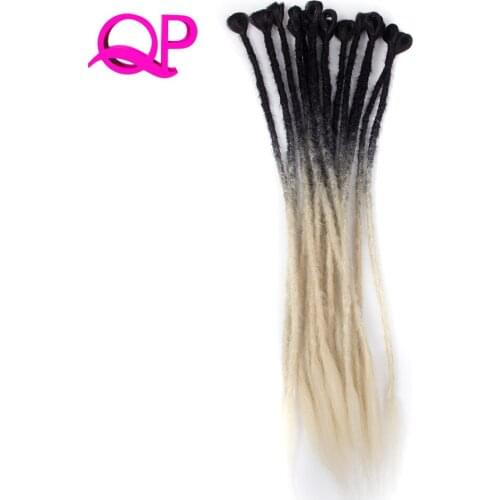Qp hair 24Inch 5roots Soft Dreadlocks Crochet Twist Hair Synthetic Crochet Braiding Hair Extensions 3PCS High Tempe hair