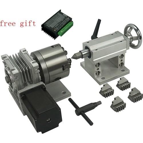 Rotary axis A axis cnc 4th axis rotary tailstock for CNC router dividing head CNC3040 6040 6090