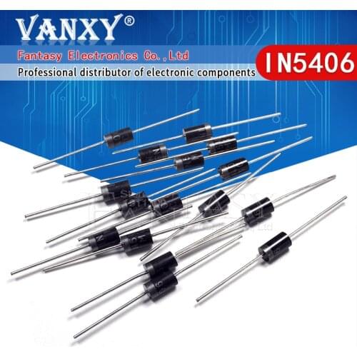 20pcs 1N5406 IN5406 3A/600V DO-27 Rectifier diode