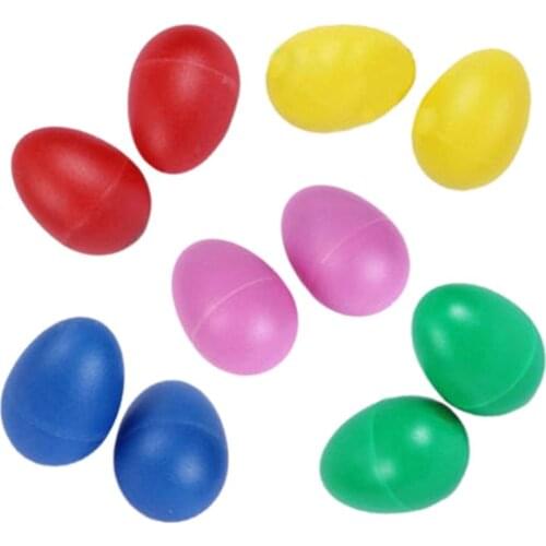 10 Pack Plastic Percussion Musical Instrument Toys Egg Maracas Shakers