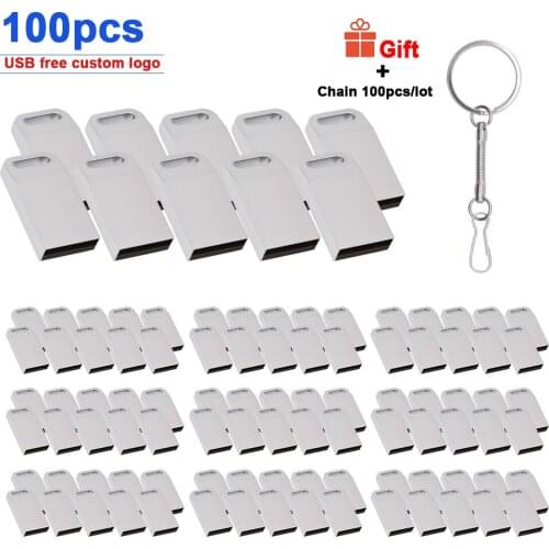 100pcs/lot High Speed Mini PenDrive Flash Usb Stick 4gb 8gb 16gb Memory Stick 32gb 64gb Metal Usb Flash Drive Free Logo for Gift