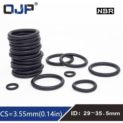 20PCS/lot Rubber Ring NBR Sealing O-Ring Nitrile CS3.55mm ID29/30/30.5/31.5/32.5/33.5/34.5/35.5mm Seal Oil Wear Gasket Washer