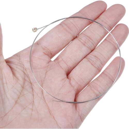 5Pcs Silver Tone Steel Strings E-1 for Acoustic Guitar Strings