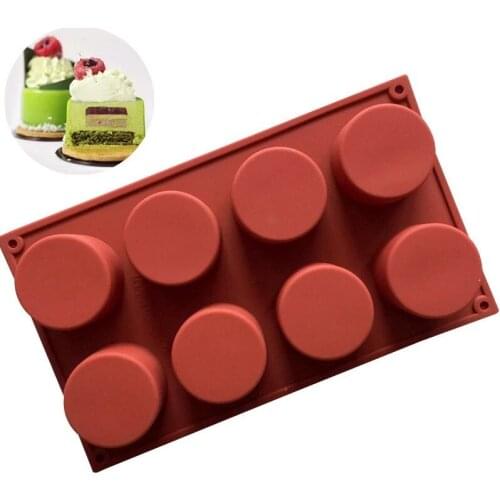 8-cavity cake mold Silicone handmade soap dispenser Silicone cake mold DIY baking mold