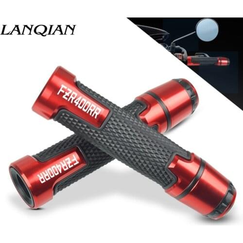 7/8'' Motorcycle Aluminum Plastic Handle Grips With Logo For YAMAHA FZR400RR FZR400 RR FZR 400 RR 1991 1992 1993 1994 1995