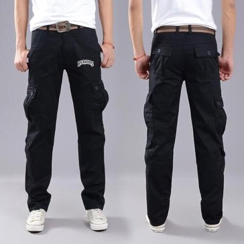 Men Cargo Pants High Quality Casual Pants 2020 Spring Autumn New Multi Pocket Army Cargo Joggers Pants Male Streetwear Clothes