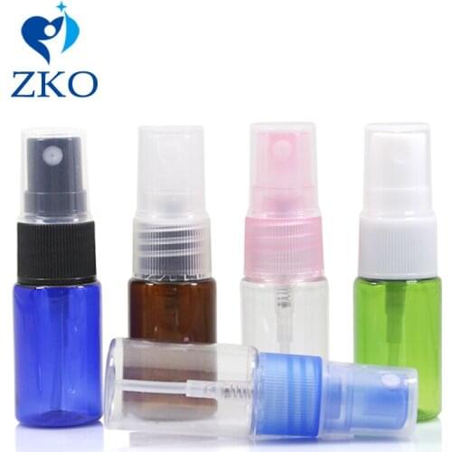 10ml Transparent/Color Plastic Cosmetic Fine Mist Spray Bottle Portable Perfume Bottles Empty Mini Refillable Travel Containers