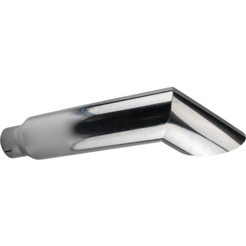 Inlet4"/ 5'' Outlet 7''/ 8'' inch Miter Angle Cut Diesel Smoker Exhaust Stack Tip 36"Long Stainless Steel