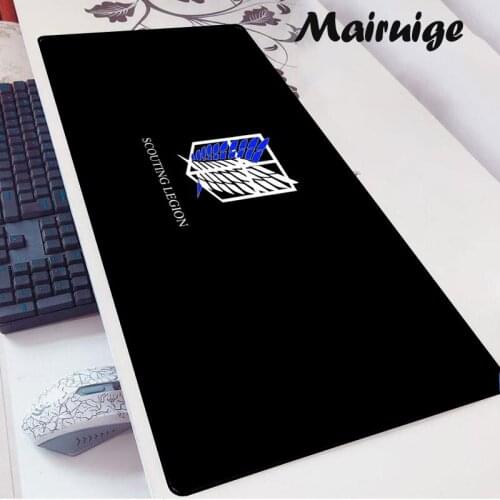 Mairuige Attack on Titan LOGO Game Accessories MousePad Large Size Non-slip Mouse Pad Xxl 90x40 Gamer Carpet Keyboard Mousepad