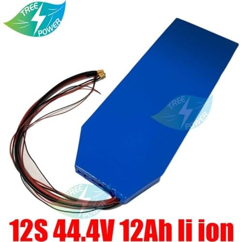 12S 44.4V 12AH Lithium ion battery with BMS for 48V electric scooter battery 600w 1500w instead Lead-acid battery+charger