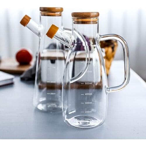 Household leakproof belt scale oil pot seasoning bottle soy sauce bottle sesame oil bottle kitchen utensils measuring pot WF1105