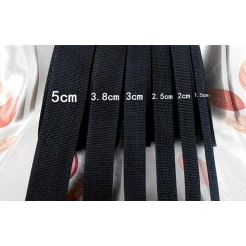 Multiple width Sturdy black nylon ribbon, outdoor backpack strap, Safety Webbing, seat belt, nylon fabric tape,safety harness