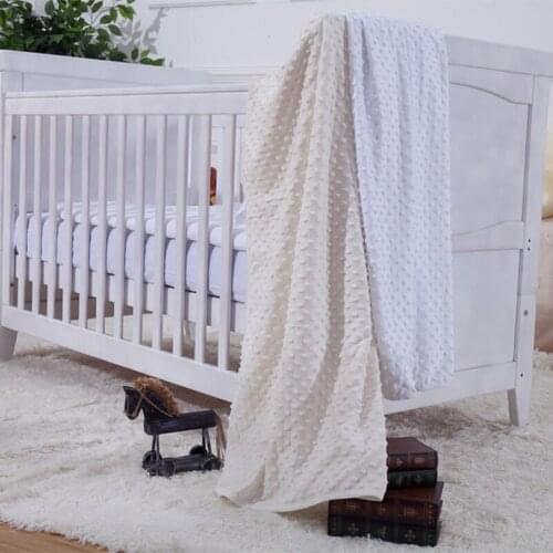 Soft Baby Blanket Newborn Props Accessories Breathable Minky Dot Blankets Swaddle Wrap Kids Blanket for Baby Bedding 70x90cm