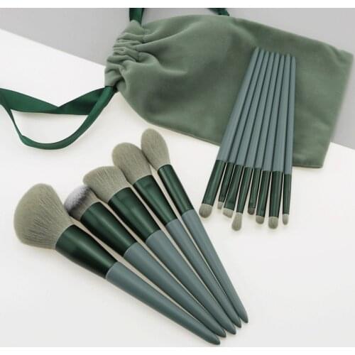 13pcs Set Makeup Brushes with bag Highlighter Eye Cosmetic Powder Foundation Eye Shadow Cosmetics Professional Eyebrows Soft