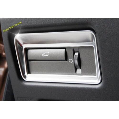 Lapetus Head Lights Lamps Switch Button Frame Cover Trim Fit For RANGE ROVER Sport 2014 2015 2016 2017 ABS Auto Accessories