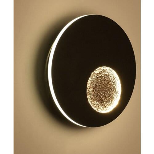 BEIAIDI Creative Moon Planet Led Wall Lamp 13W Indoor Living Room Bedroom Stairs Aisle Wall Light Hotel Cafe Bar Background Lamp