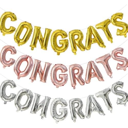 Congraduations Graduates Paper Garland Graduation Photo Booth Prop Disposable Tableware For DIY Graduation 2020 Party Decoration