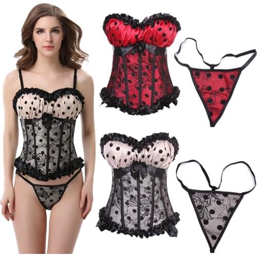 Sexy Women Lace Up Corset Boned Waist Zip Floral Women Tops Brocade Overbust Corset Female Slimming Clothing Plus Size S-6XL
