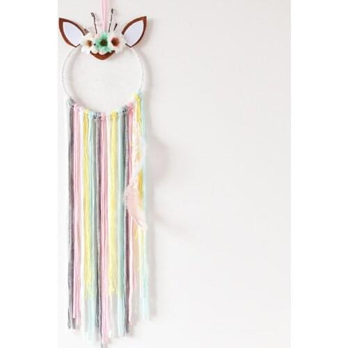 Deer Tassels Hanging Pendant Princess Dream Room Door Wall decoration Nordic INS props Baby Toy Kids Birthday Christmas Gift