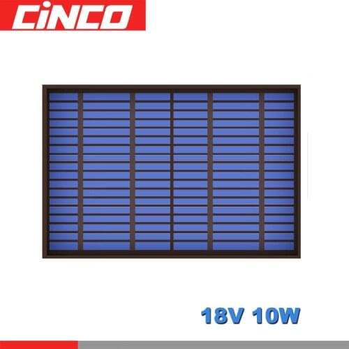 18V 556mA 10Watt 10W Poly Panel Solar Standard PET monocrystalline Silicon charge for 12V Battery Charge Module Mini Solar Cell