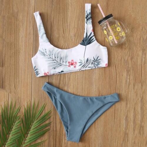 SAGACE Plant print sling sports bikini 2021 summer womens swimsuit new fashion trend womens swimming Spa micro bikini
