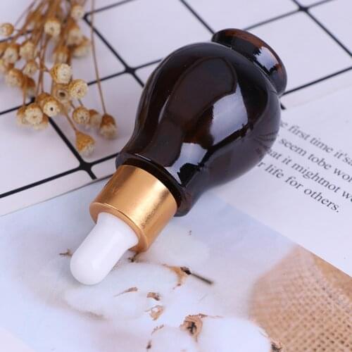 10/20/30ml Empty Dropper Bottle Amber essential oil Glass Aromatherapy Liquid Brown Drop for massage Pipette Bottles Refillable