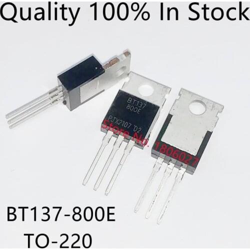 10pcs/lot BT137-800E TO-220 800V / 8A / 5W Triac