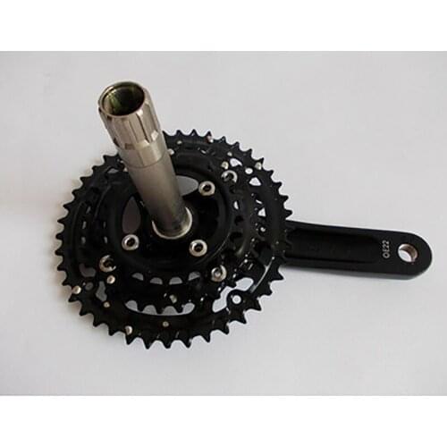 10 speed 30 speed Mountain bike aluminum tooth tray Integral dental disc; With original BB hollow Axis of molybdenum steel