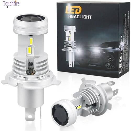 2PCS car Headlight Bulb Mini H4 LED lamps 2 Sides*6pcs CSP Chip 48W Super Bright 12000LM 6000K White For Auto 12V Anti Fog Lamp