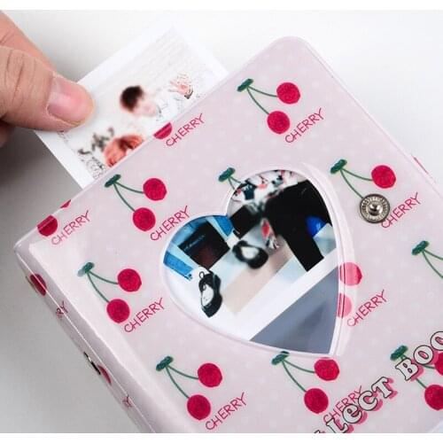 3 Inch Photocard Holder PVC Hollow Heart Photocard Binder Scrapbook For Photos Instax Album Photo Album Cover & Inner Pages 2021