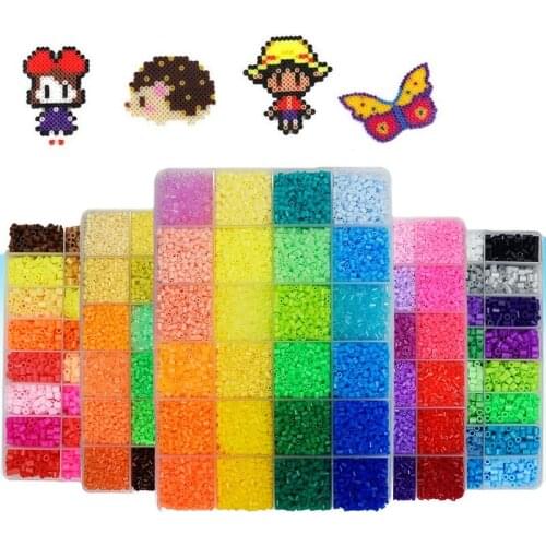 48 color Hama Beads 2.6 mm Supplement with Accessories Perler Beads 2.6mm Refill 3D Puzzles Creative DIY Beads Craft Gift