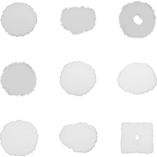 Irregular Wave Coaster Resin Casting Molds Silicone Epoxy Jewelry Pendant Agate Making Mould Tool Home DIY Accessories