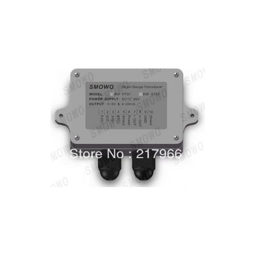 Free shipping 1PCS World Cheapest Loadcell / Strain Gauge Amplifier, Dual signal output(0~5V & 4~20mA)