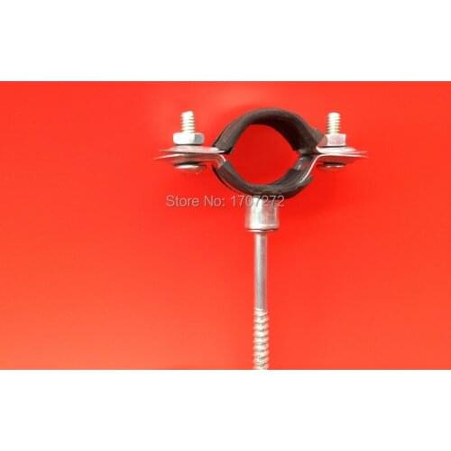 Free shipping 10pcs 20-32mm Plastic with nails pipe clamp Holder Hot Cold Water Pipe Tube