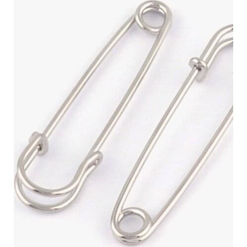 Silver Large Safety Pin Broochs Kilt Skirt Shawl Scarf Blanket Safety Pins Bouquet Charm Boutonniere Pendant Safety Pin Jewelry