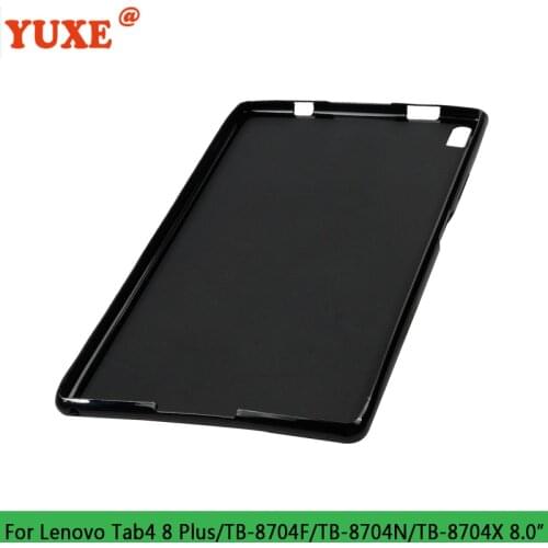 Tablet Case For Lenovo TAB 4 8 Plus 8.0" TB-8704 TB-8704N TB-8704F TB-8704X/V 8.0 inch Funda Back TPU Silicone Anti-Drop Cover