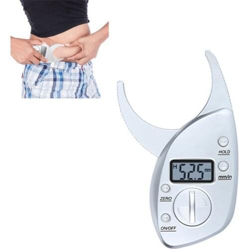 Digital Body Fat Measure Caliper LCD Display Fat Thickness Fold Analyzer Measure Instruments For Gymnasium Dropshipping