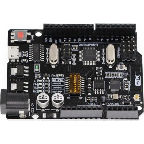 For UNO R3 + WiFi ATmega328P+ESP8266 (32Mb memory) USB-TTL CH340G For Arduino Uno NodeMCU WeMos ESP8266 One New Arrival