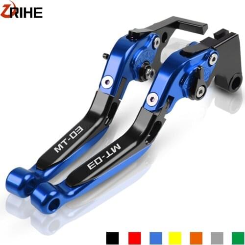 For Yamaha MT03 MT-03 mt03 2015 2016 2017 2018 Motorcycle Aluminum Folding Adjustable Extendable Brake Clutch Levers Accessories
