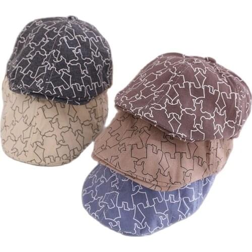 Doitbest Leisure England Baby berets spring cotton kids Peaked cap Boys Girls beret Hat Babys Accessories for 2-5 Years old