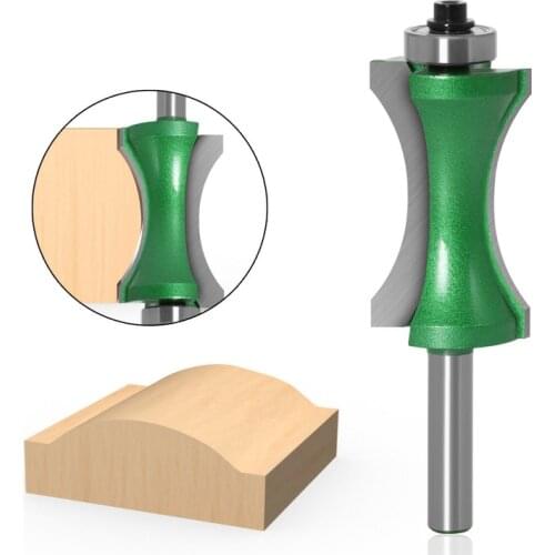 1Pcs 8mm Shank With Bearing Carbide Molding Router Bit Trimming Woodwork Milling Cutter Power Tools Wood Router Cutters
