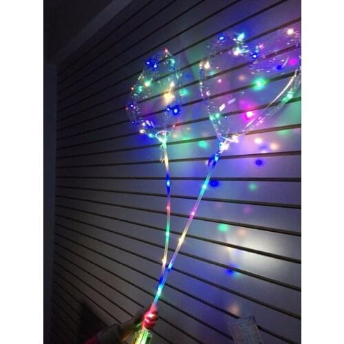 Hot sell led love heart bobo ball Led Luminous Light Up Balloon Transparent air balloon for Wedding Party home Decoration