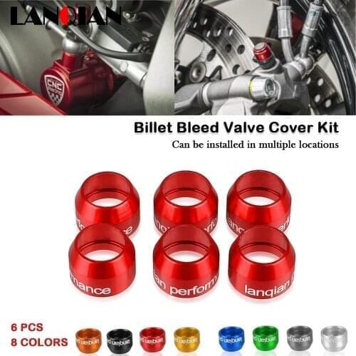 Motorcycle Caliper Master Cylinder Billet Bleed Valve Cover Kit For Ducati SCRAMBLER 800 Urban Enduro 1100 TOURING ST 2 3 4 4S