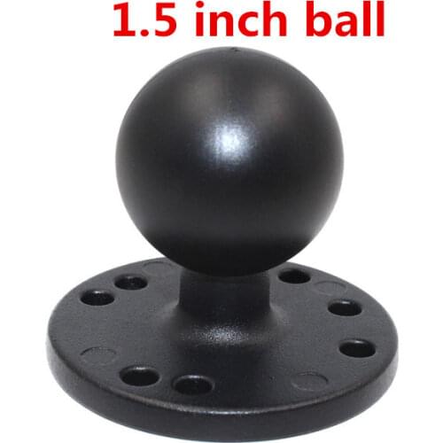 National Products Marine Electronic 1.5-Inch Aluminum Ball Mount with Pinlok Base, Black Finish