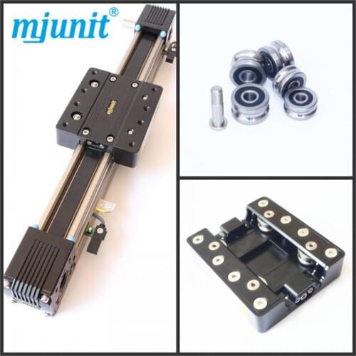 Smooth motion, low friction, high rigidity and long life belt drive linear rail guideways Slides