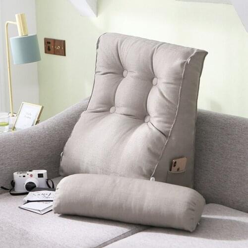 Nordic Minimalist Style Adjustable Waist Support Multifunctional Lumbar Support Pillow Bedside Flax Pillow Bay Window Cushion